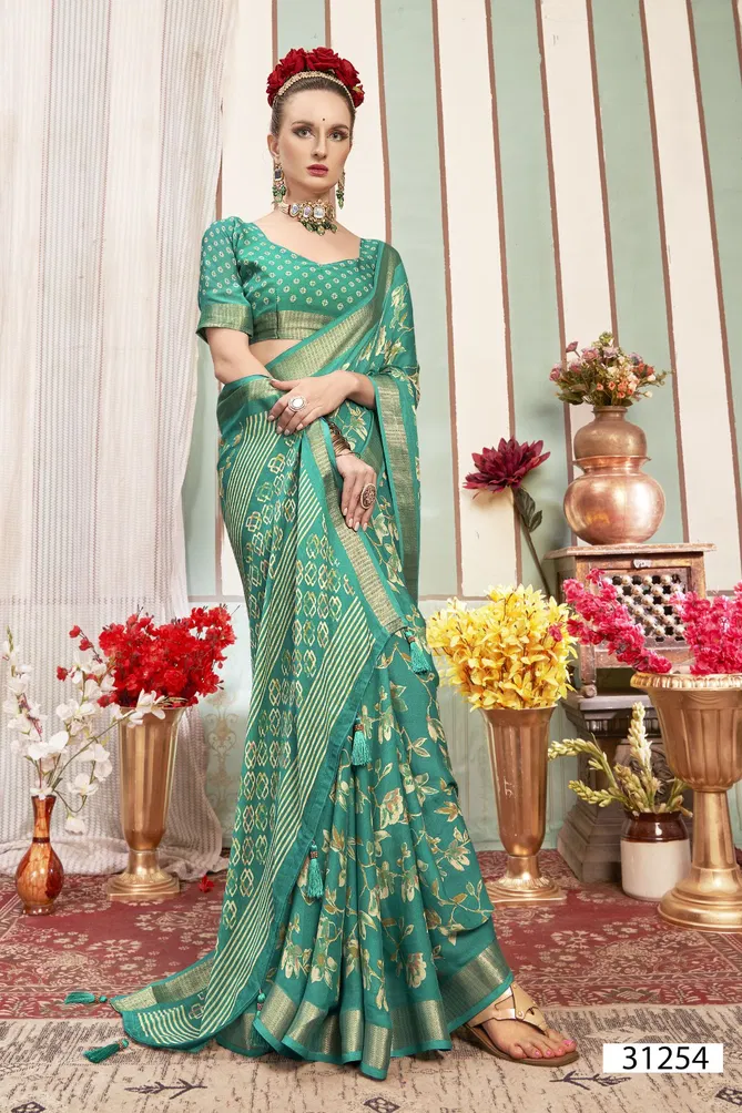 Jyotimayi By Vallabhi Linen Printed Sarees Wholesale Market In Surat